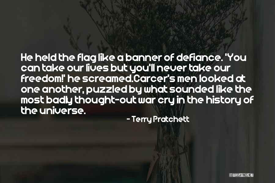 Best War Cry Quotes By Terry Pratchett