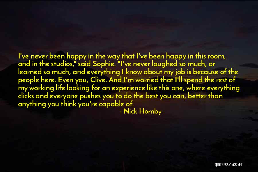 Best Way Of Life Quotes By Nick Hornby