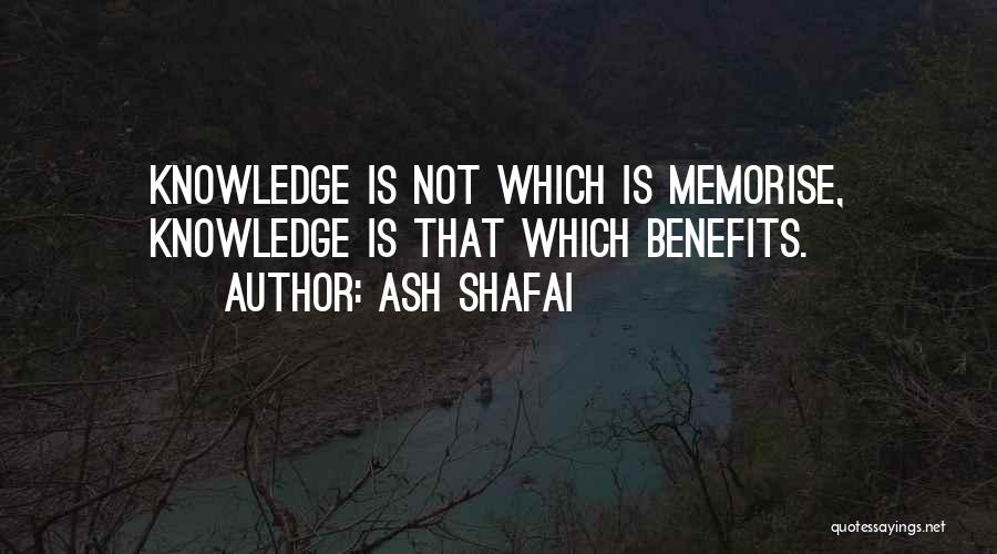 Best Way To Memorise Quotes By Ash Shafai