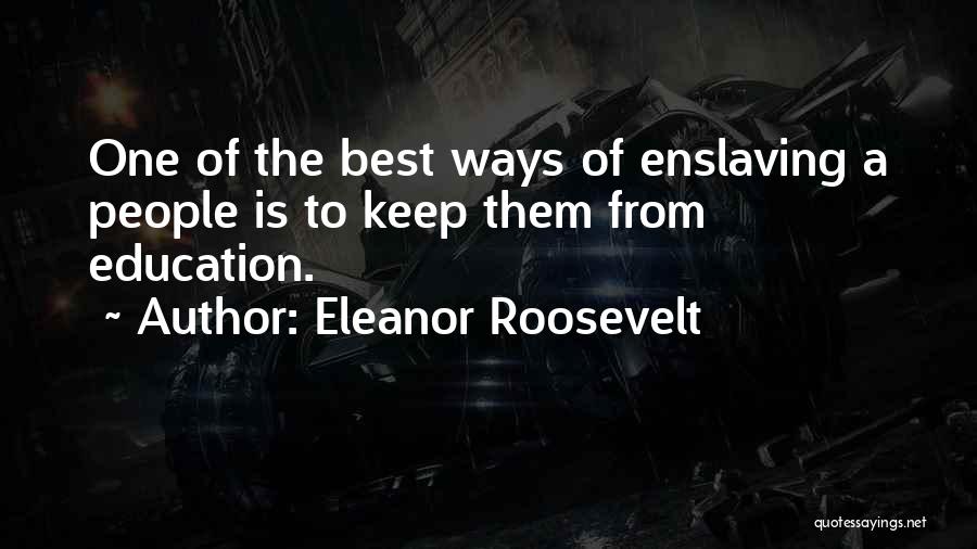 Best Ways Quotes By Eleanor Roosevelt