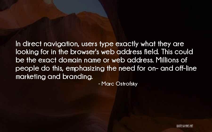 Best Web Marketing Quotes By Marc Ostrofsky