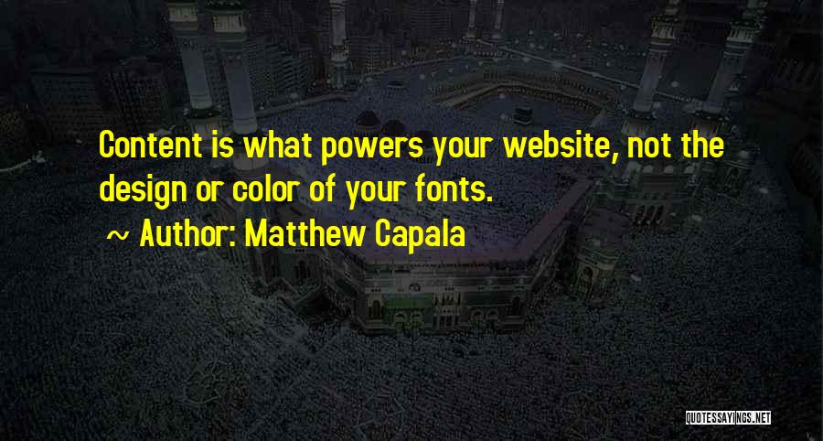 Best Website Design Quotes By Matthew Capala