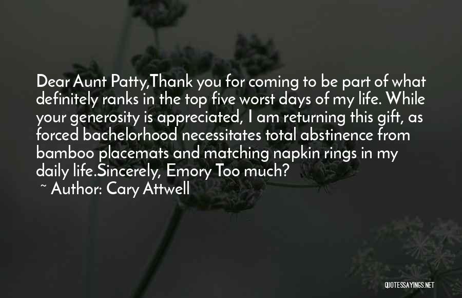 Best Wedding Gift Quotes By Cary Attwell