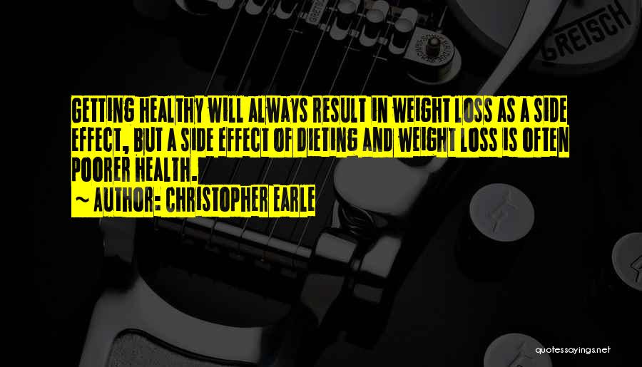 Best Weight Loss Inspirational Quotes By Christopher Earle