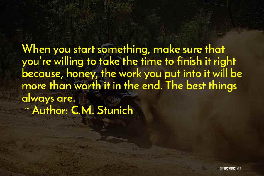 Best Willing Quotes By C.M. Stunich