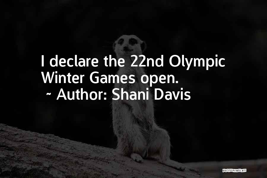 Best Winter Olympic Quotes By Shani Davis