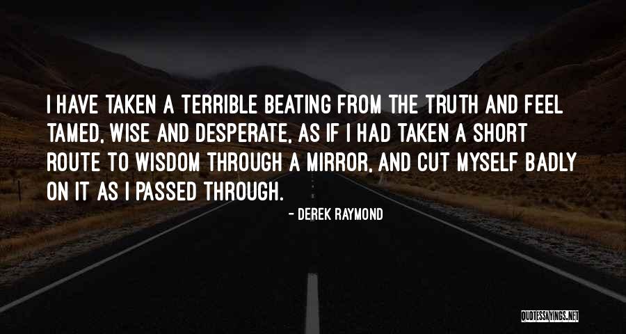 Best Wisdom Short Quotes By Derek Raymond Best Wisdom Short Quotes By Derek Raymond