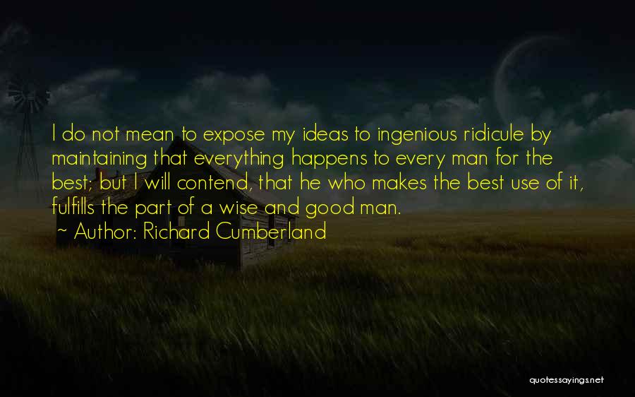 Best Wise Man Quotes By Richard Cumberland