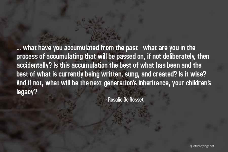 Best Wise Quotes By Rosalie De Rosset