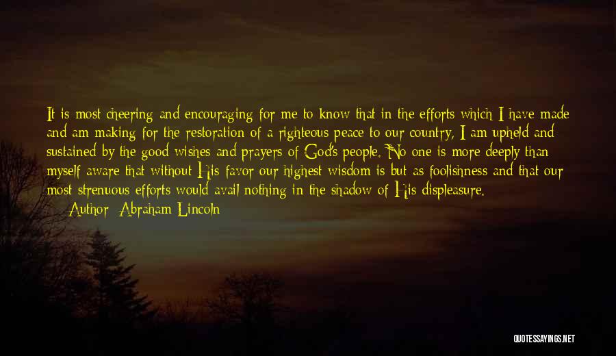 Best Wishes And Prayers Quotes By Abraham Lincoln