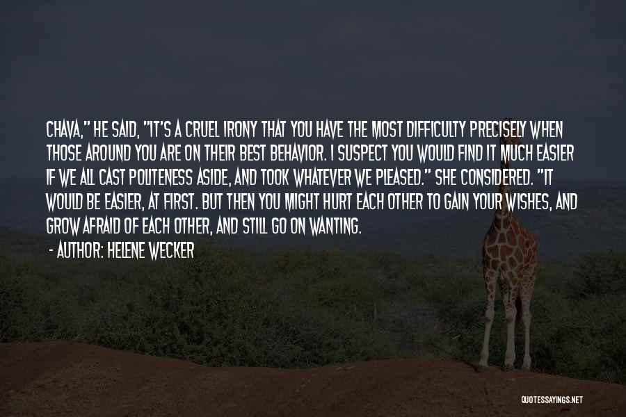 Best Wishes Quotes By Helene Wecker