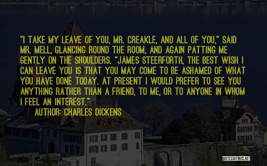 Best Wishes/thank You Quotes By Charles Dickens