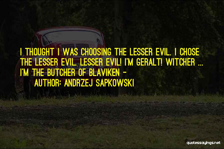 Best Witcher 3 Quotes By Andrzej Sapkowski