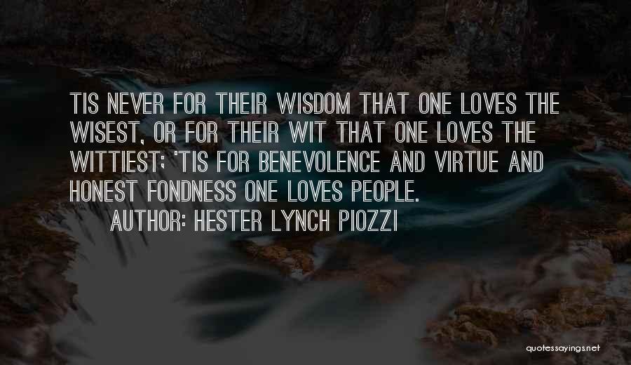 Best Wittiest Quotes By Hester Lynch Piozzi