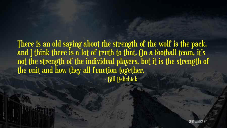 Best Wolf Pack Quotes By Bill Belichick