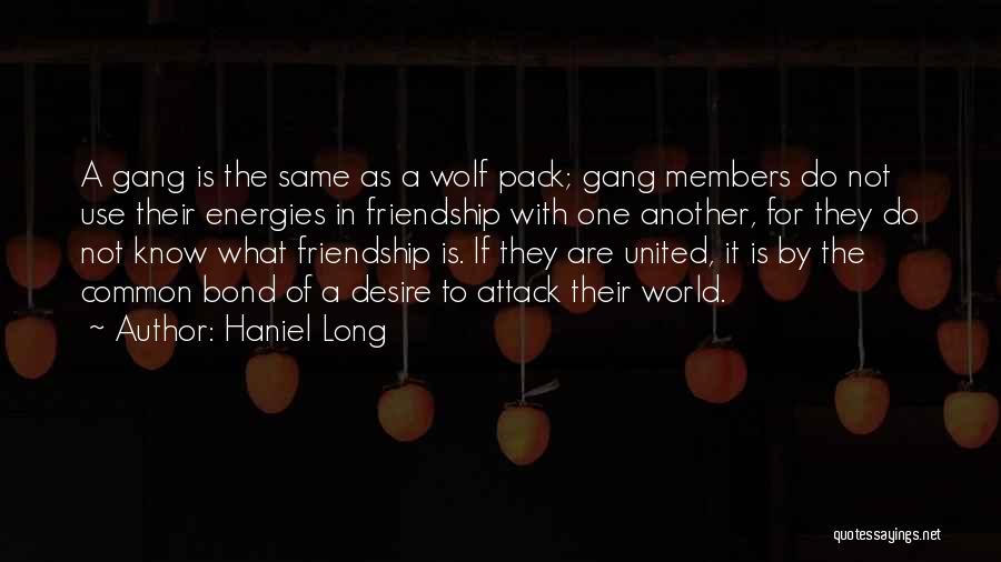 Best Wolf Pack Quotes By Haniel Long