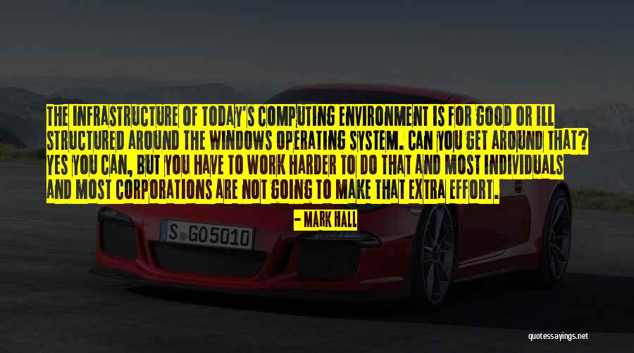 Best Work Environment Quotes By Mark Hall