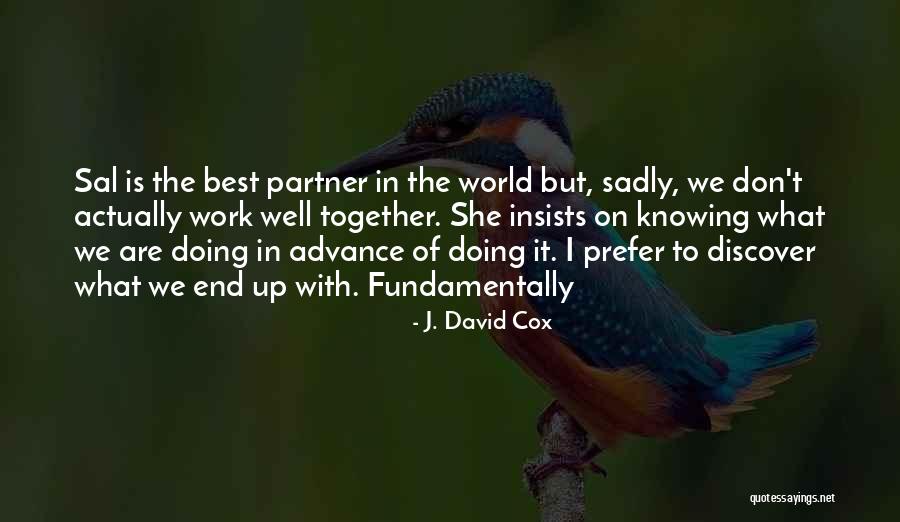 Best Work Partner Quotes By J. David Cox