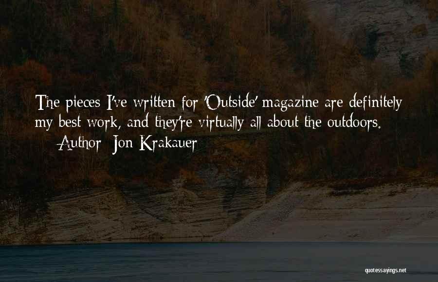 Best Work Quotes By Jon Krakauer