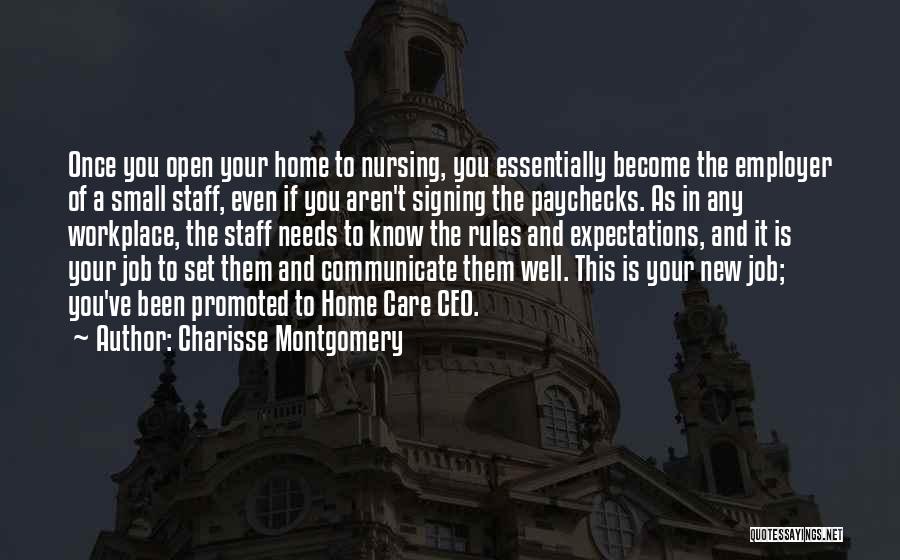 Best Workplace Quotes By Charisse Montgomery