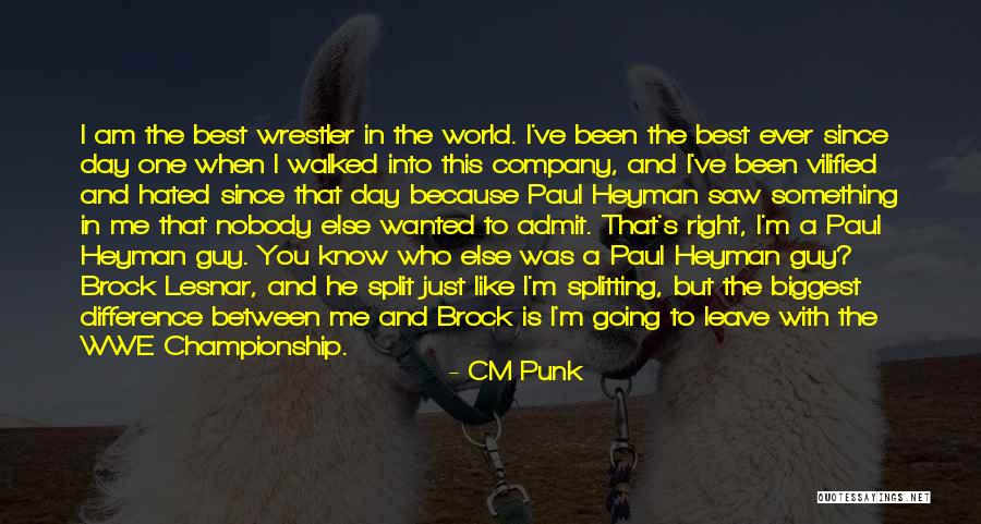 Best Wrestler Quotes By CM Punk