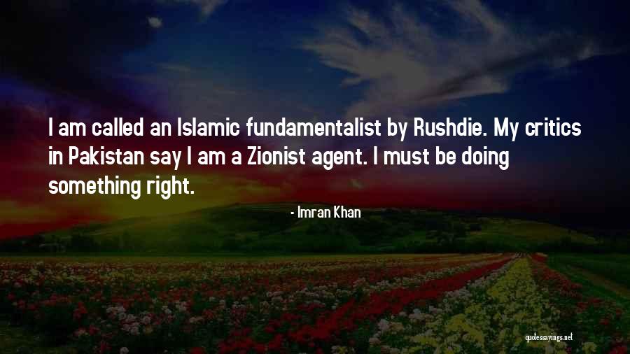 Best Zionist Quotes By Imran Khan