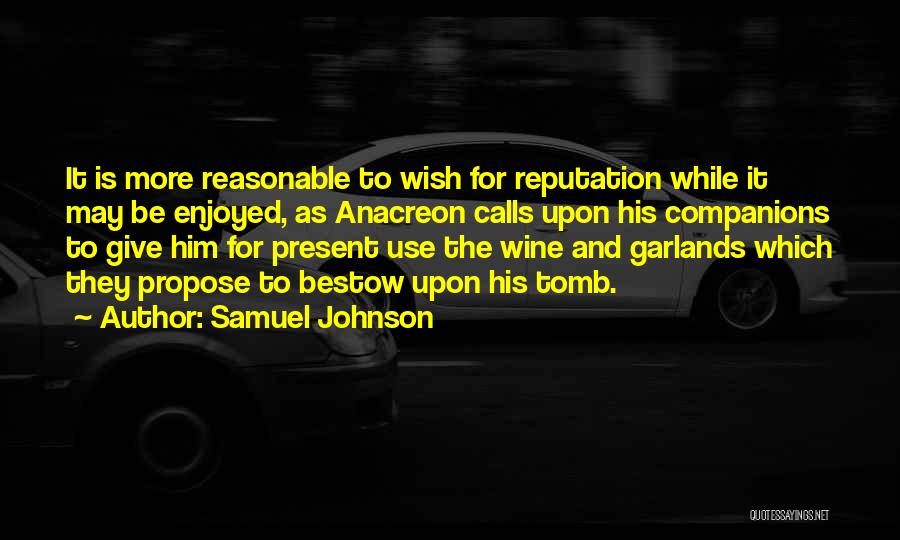 Bestow Quotes By Samuel Johnson