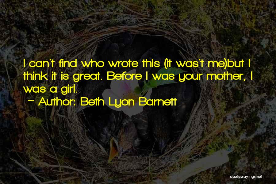 Beth Lyon Barnett Quotes 2035155