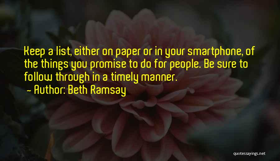 Beth Ramsay Quotes 1936162