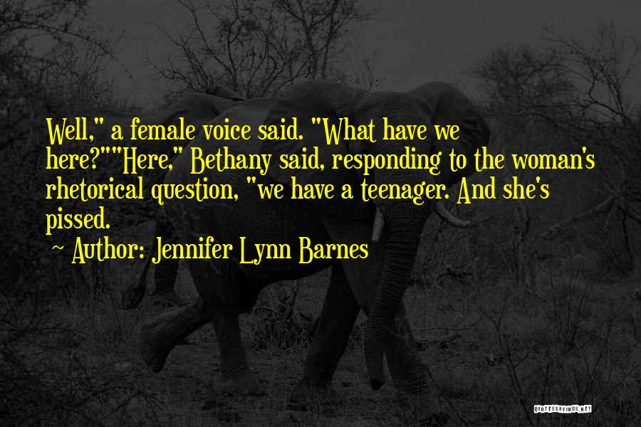 Bethany Quotes By Jennifer Lynn Barnes