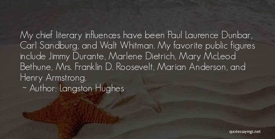 Bethune Quotes By Langston Hughes