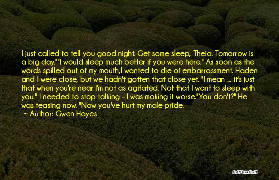 Better Day Tomorrow Quotes By Gwen Hayes