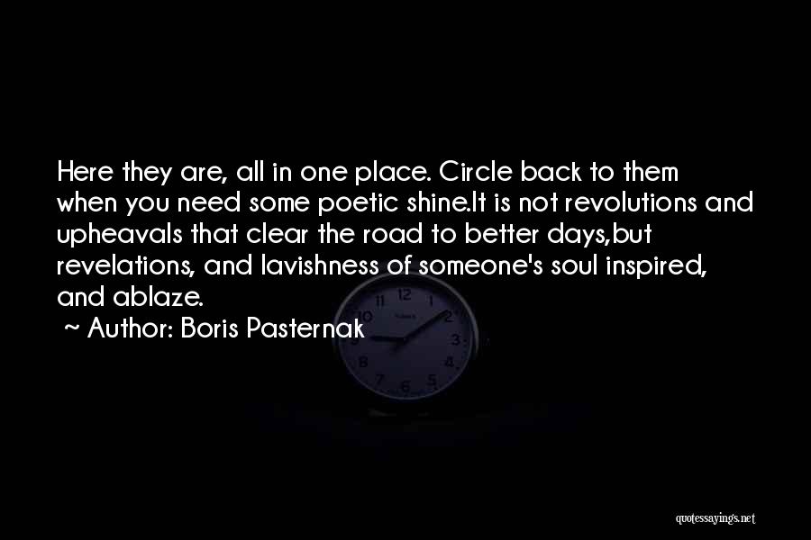 Better Days Quotes By Boris Pasternak