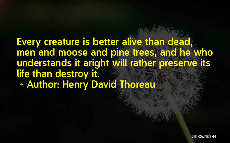 Better Dead Than Alive Quotes By Henry David Thoreau