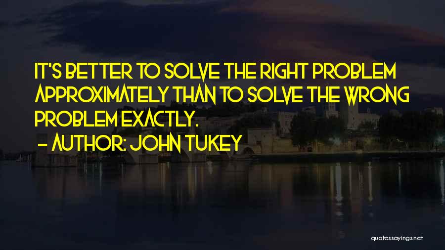 Better Management Quotes By John Tukey