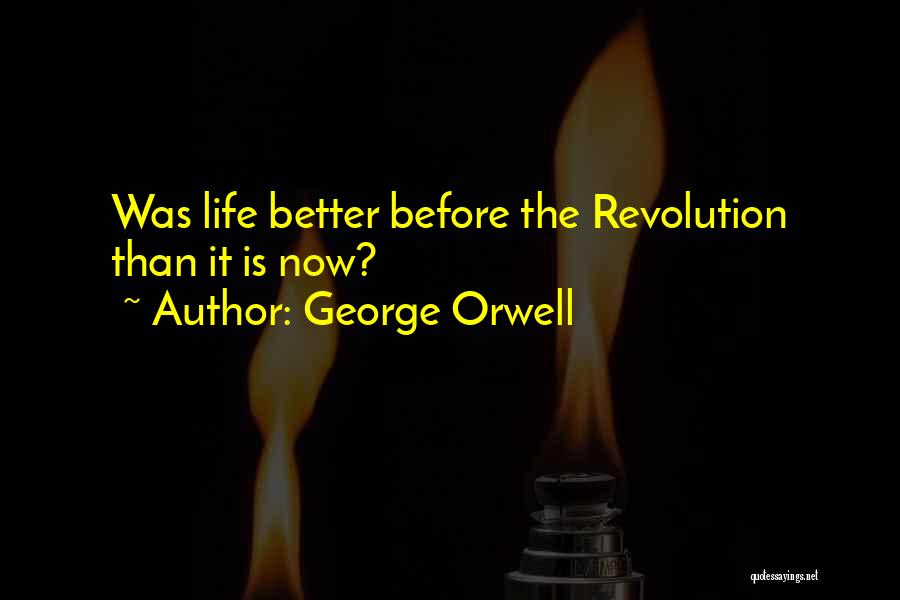 Better Now Than Before Quotes By George Orwell