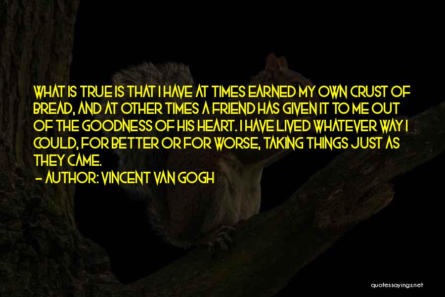 Better Or Worse Quotes By Vincent Van Gogh