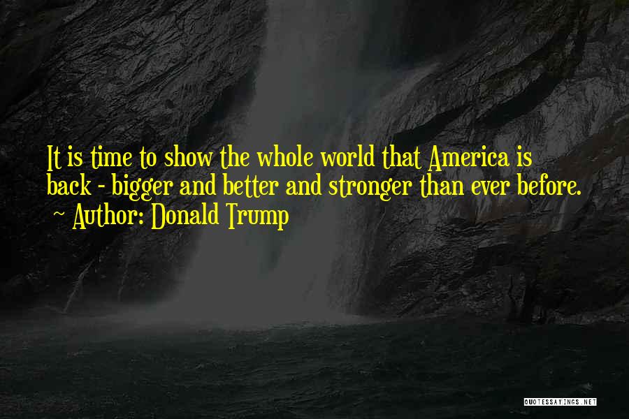 Better Than Before Quotes By Donald Trump