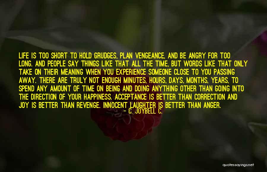 Better Than Revenge Quotes By C. JoyBell C.