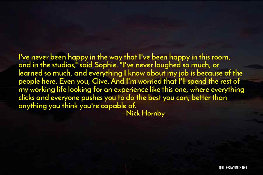 Better Than The Best Quotes By Nick Hornby Better Than The Best Quotes By Nick Hornby