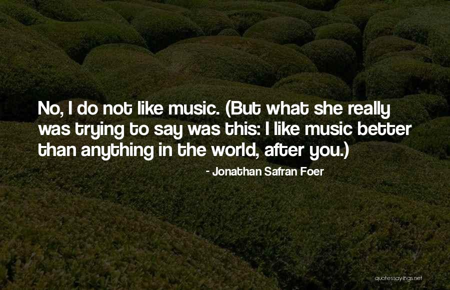 Better To Not Say Anything Quotes By Jonathan Safran Foer