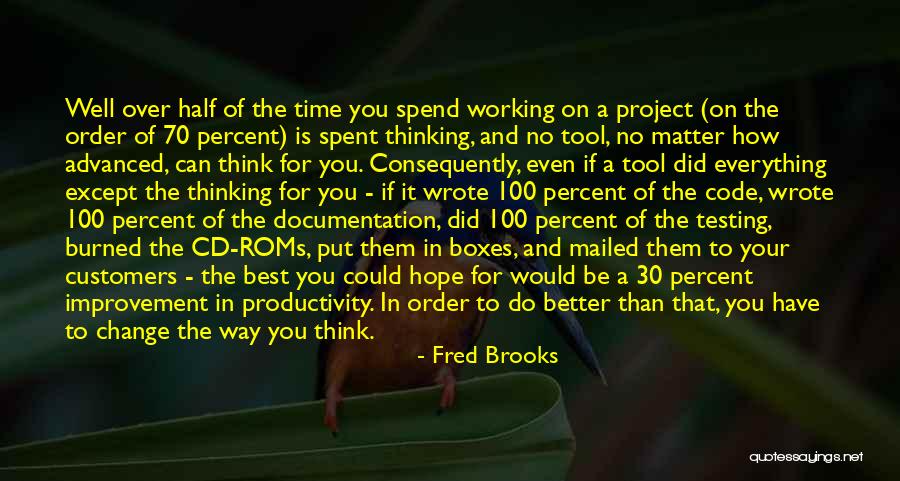 Better Your Best Quotes By Fred Brooks