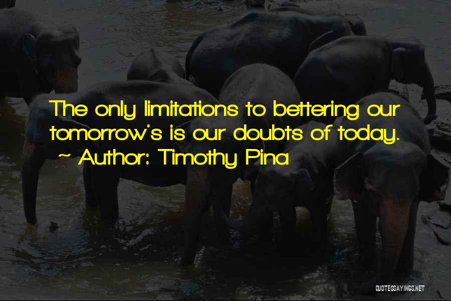 Bettering Yourself Quotes By Timothy Pina