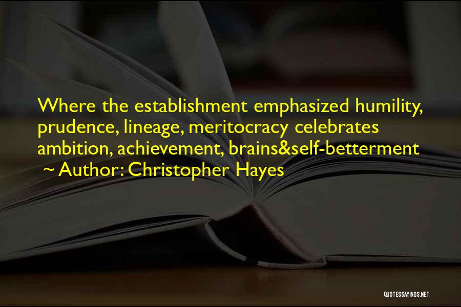 Betterment Quotes By Christopher Hayes