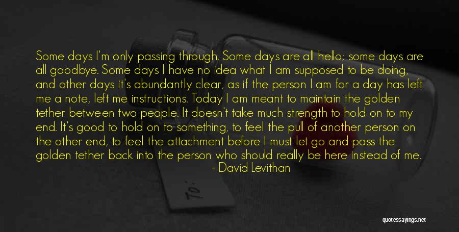 Between Hello And Goodbye Quotes By David Levithan