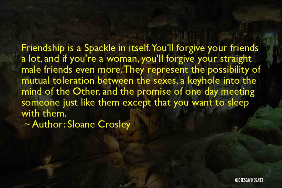 Between Love And Friendship Quotes By Sloane Crosley