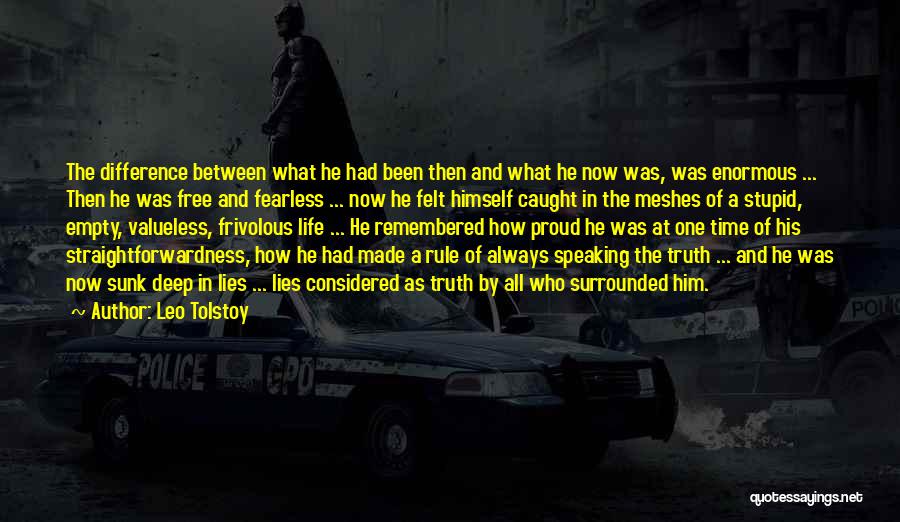 Between Truth And Lies Quotes By Leo Tolstoy