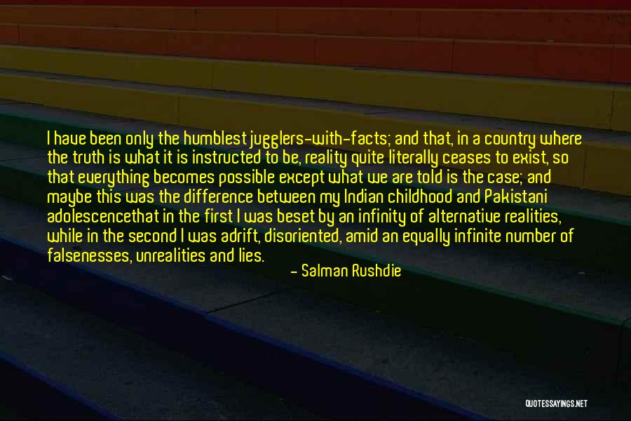 Between Truth And Lies Quotes By Salman Rushdie