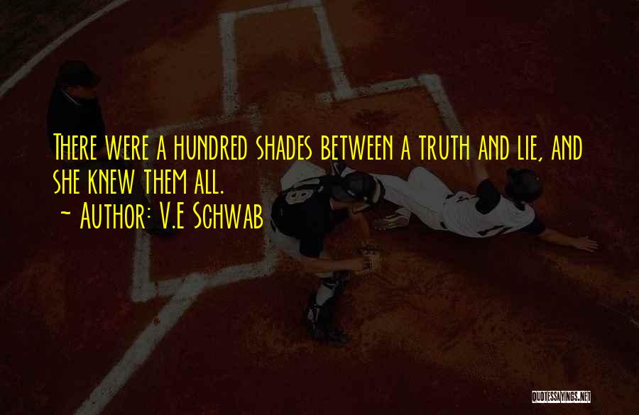 Between Truth And Lies Quotes By V.E Schwab