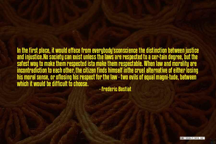 Between Two Evils Quotes By Frederic Bastiat